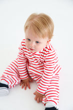 Load image into Gallery viewer, Bradford Romper - Richmond Red Stripe - Long Sleeve
