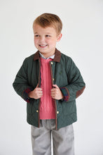 Load image into Gallery viewer, Crawford Crewneck Cable Sweater - Nantucket Red - Unisex
