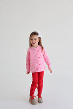 Load image into Gallery viewer, Cassidy Crewneck - Bitty Bows w/ Hamptons Hot Pink - French Terry
