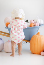 Load image into Gallery viewer, Penny&#39;s Play Bubble - Vintage-Prep Pumpkin Pails - Sandpearl Pink - Pima - Long Sleeve
