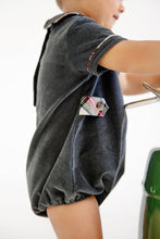 Load image into Gallery viewer, Brentley Bubble - Grandison Rd Gray w/ Charlie Place Plaid - Corduroy
