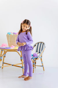 Mitzy Sue Slacks - Palisades Purple - Quilted