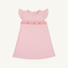 Load image into Gallery viewer, Angel Sleeve Biltmore Dress - Sandpearl Pink w/ Rosebud Embroidery
