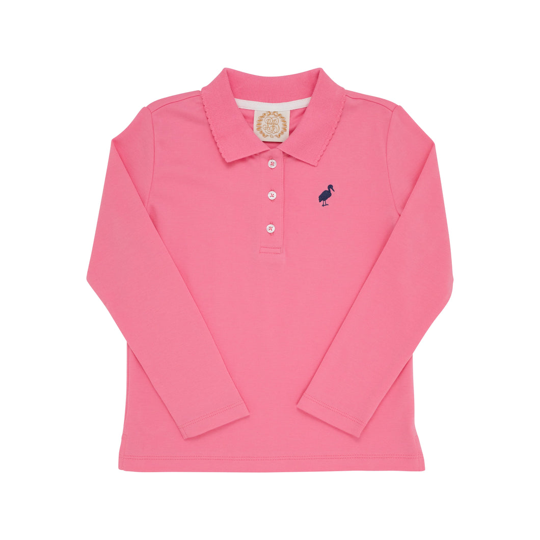 Anna Price Polo - Hamptons Hot Pink w/ Nantucket Navy