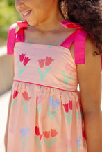 Load image into Gallery viewer, Macie Mini Dress - The Flower in the Dell w/ Palm Springs Punch
