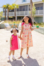 Load image into Gallery viewer, Macie Mini Dress - The Flower in the Dell w/ Palm Springs Punch
