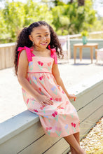 Load image into Gallery viewer, Macie Mini Dress - The Flower in the Dell w/ Palm Springs Punch
