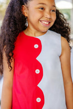 Load image into Gallery viewer, Kennedy Colorblock Jumper - Richmond Red &amp; Buckhead Blue - Broadcloth
