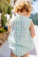 Load image into Gallery viewer, Benjamin Bubble - Gibson Island Green &amp; Lake Worth Yellow Sewanee Seersucker
