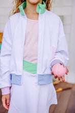 Load image into Gallery viewer, Prepletic® Jules Jacket - Worth Ave White w/ Beale Blue, Green, and Lavender
