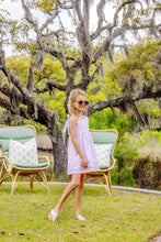 Load image into Gallery viewer, Macie Mini Dress - Palm Beach Pink w/ Multicolor Ric Rac
