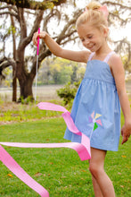 Load image into Gallery viewer, Macy Drew Dress - Park City Periwinkle w/ Woodstock Park Plaid - Windmill
