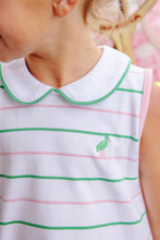 Load image into Gallery viewer, Maude's Peter Pan Collar Dress - Tradd Street Stripe w/ Pier Party Pink - Sleeveless
