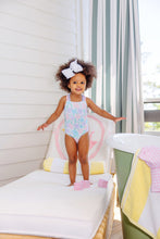 Load image into Gallery viewer, Seabrook Bathing Suit - Glastonbury Blooms w/ Lavender &amp; Palm Pink
