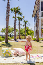 Load image into Gallery viewer, Sally Sunsuit - Palm Springs Punch w/ Sandpearl Pink
