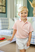Load image into Gallery viewer, Prim &amp; Proper Polo - Sanibel Salmon Stripe w/ Pompano Peach
