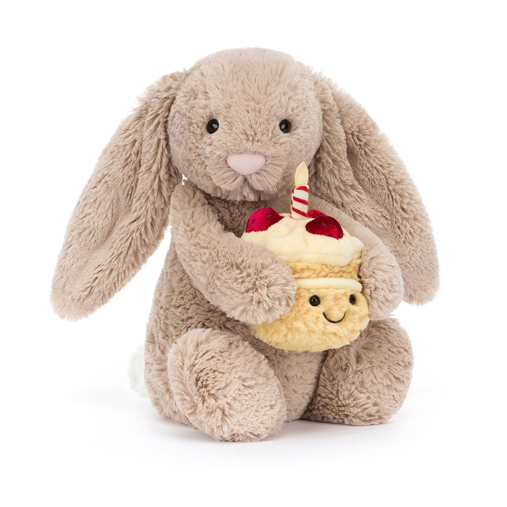 Bashful Beige Birthday Bunny - Jellycat