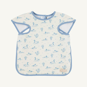 Big Bite Bib - Quack Quack Honk (Palmetto Pearl) w/ Barrington Blue