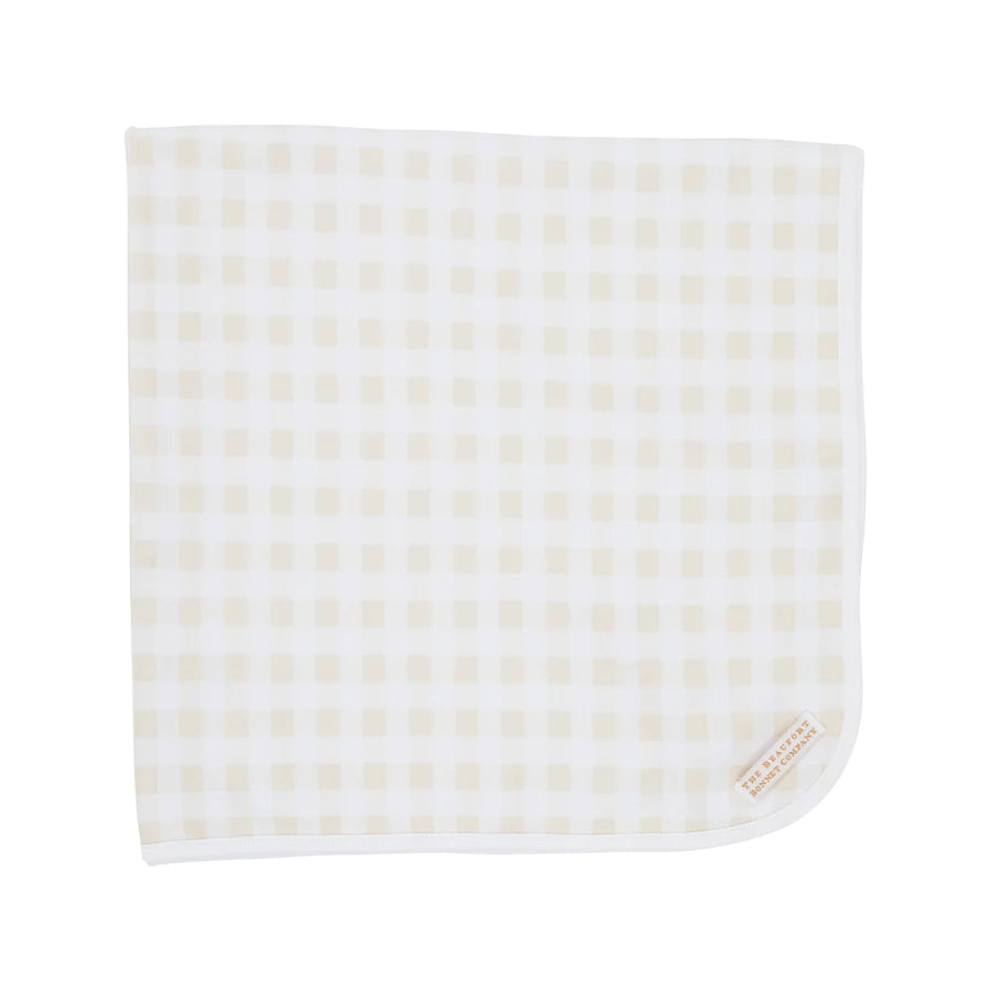 Baby Buggy Blanket - Palmetto Pearl Gingham