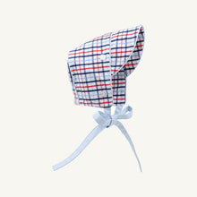 Load image into Gallery viewer, Barringer Bonnet - Pierce Mill Plaid Seersucker
