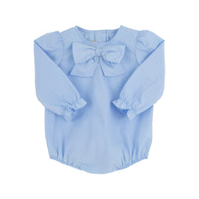 Load image into Gallery viewer, Beatrice Bow Blouse - Beale Street Blue - Broadcloth
