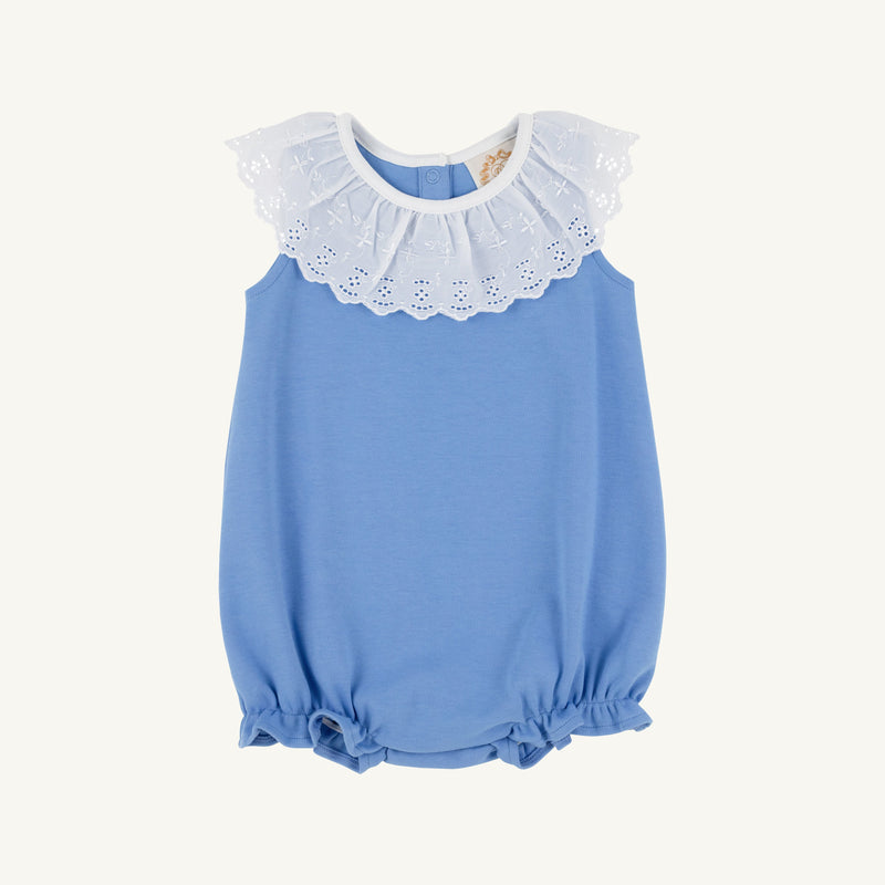 Begley Bubble - Barbados Blue w/ Worth Ave White - Heavy Knit