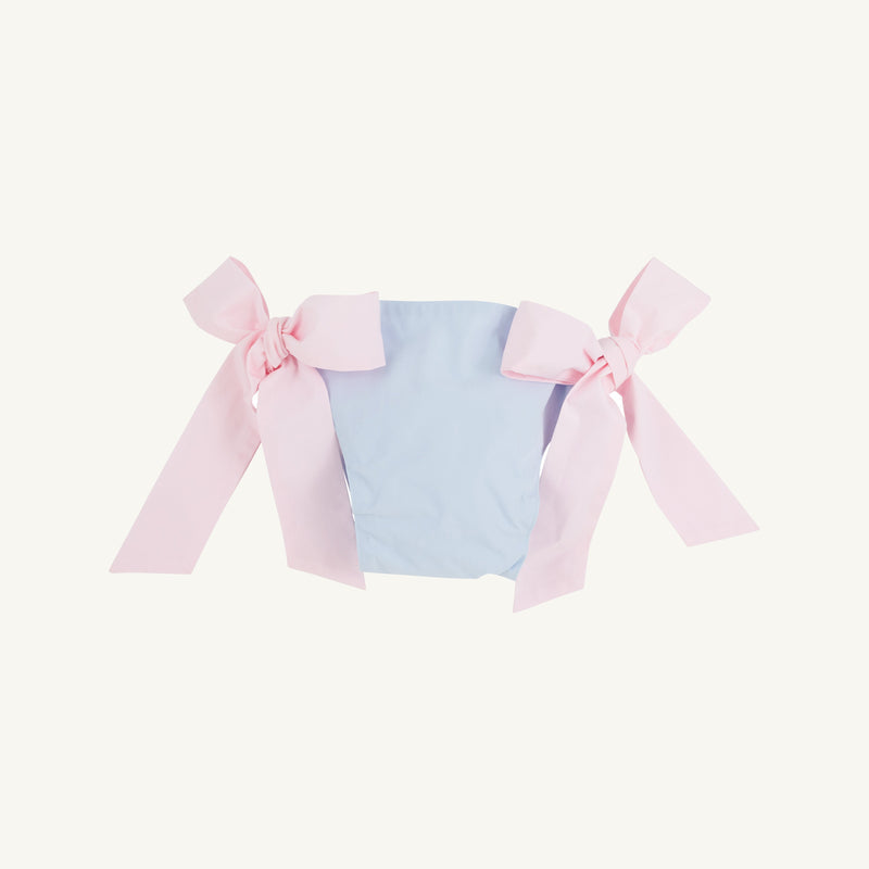 Beverly Bow Bloomer - Buckhead Blue w/ Palm Beach Pink Bows