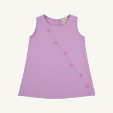 Load image into Gallery viewer, Blake Button Dress - Valley High Violet w/ Winter Park Pink Buttons - Knit
