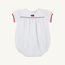Load image into Gallery viewer, Blythe Bubble - White w/ Red &amp; Navy - Megaphone - Heavy Knit
