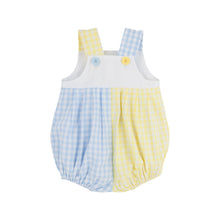 Load image into Gallery viewer, Branham Bubble - Buckhead Blue Gingham w/ Lake Worth Yellow - Broadcloth
