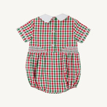 Load image into Gallery viewer, Brentley Bubble - Richmond Red &amp; Kiawah Kelly Green Gingham
