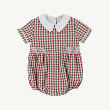 Load image into Gallery viewer, Brentley Bubble - Richmond Red &amp; Kiawah Kelly Green Gingham
