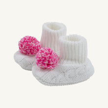 Load image into Gallery viewer, Bryer Bootie - Worth Ave White - with Pearl, Blue, or Pink Options
