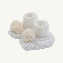 Load image into Gallery viewer, Bryer Bootie - Worth Ave White - with Pearl, Blue, or Pink Options
