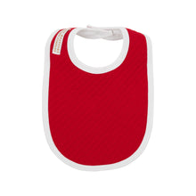 Load image into Gallery viewer, Burp Me Bib - Richmond Red - Quilted
