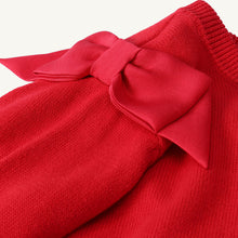 Load image into Gallery viewer, Cambridge Cardigan - Richmond Red w/ Bows
