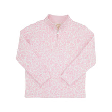 Load image into Gallery viewer, Canter Collar Half-Zip - Greenville Garden w/ Palm Beach Pink - Fleece
