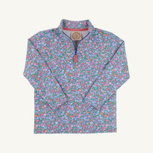 Load image into Gallery viewer, Canter Collar Half-Zip - Mountain Brook Mini Floral (Parrot Cay Coral)

