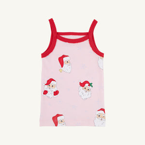 Caroline Camisole - Dear Santa (Palm Beach Pink) w/ Richmond Red