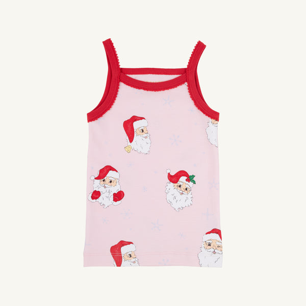 Caroline Camisole - Dear Santa (Palm Beach Pink) w/ Richmond Red