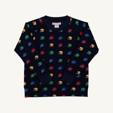 Load image into Gallery viewer, Cassidy Comfy Crewneck - Hut! w/ Nantucket Navy - French Terry

