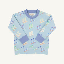 Load image into Gallery viewer, Cassidy Comfy Crewneck - Cute to Boot - Buckhead Blue w/ Park City Periwinkle
