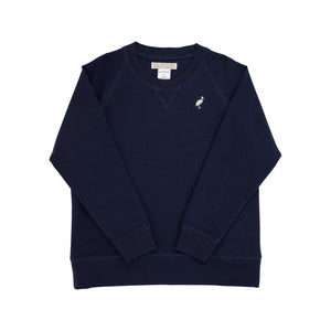 Cassidy Comfy Crewneck - Nantucket Navy - French Terry