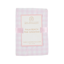 Load image into Gallery viewer, Cheeky Changing Pad Cover - Blue or Pink Gingham - Jersey Knit
