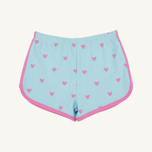 Load image into Gallery viewer, Cheryl Shorts - Heart Eyes (Belhaven Blue) w/ Winter Park Pink
