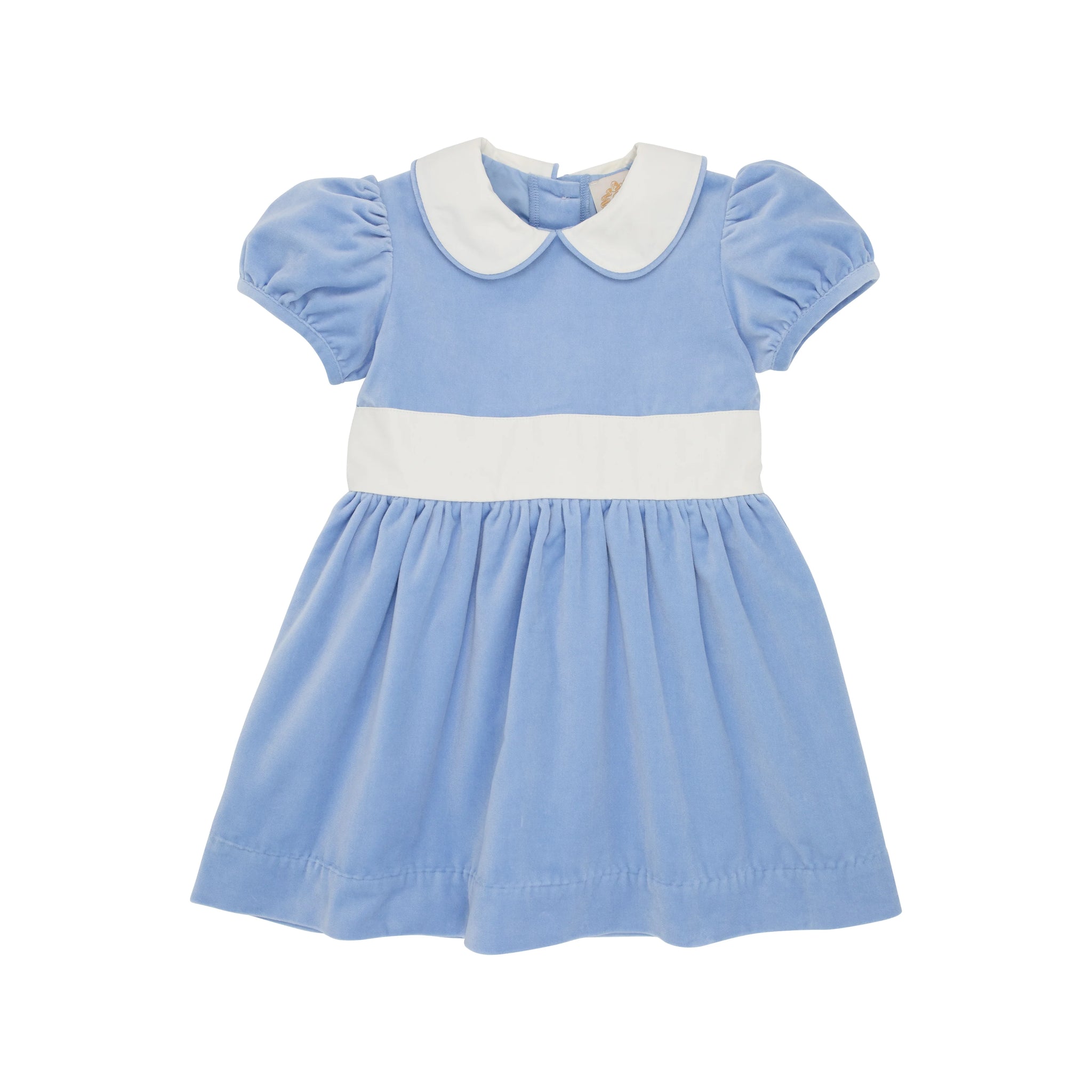 Cindy Lou Sash Dress - Beale Street Blue w/ Palmetto Pearl - Velveteen Merriment On Main Cindy Lou Sash Dress - Beale Street Blue w/ Palmetto Pearl - Velveteen Merriment On Main
