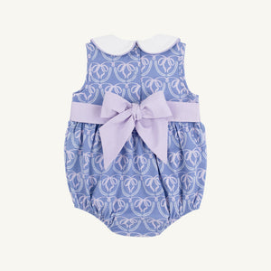 Cindy Lou Sash Bubble - Beale Street Bows w/ Lavender - Sleeveless - Pima