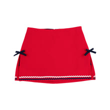 Load image into Gallery viewer, Clays Club Skort - Richmond Red Piqué w/ Nantucket Navy
