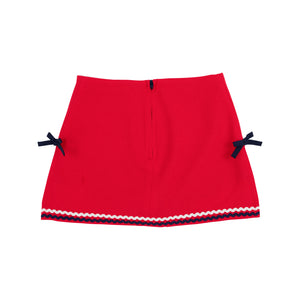 Clays Club Skort - Richmond Red Piqué w/ Nantucket Navy