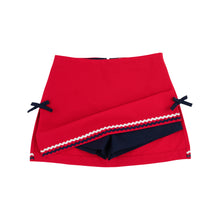 Load image into Gallery viewer, Clays Club Skort - Richmond Red Piqué w/ Nantucket Navy
